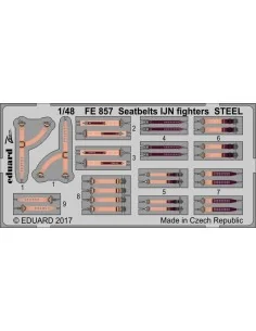 [NO_DESC] Seatbelts IJN fighters STEEL, 1/48 - Eduard Accessories F...