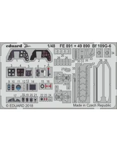 Bf 109G-6 for Tamiya, 1/48 - Eduard Accessories FE891