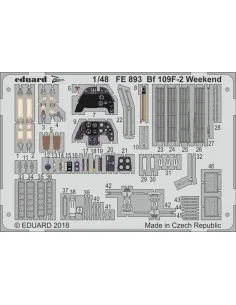 Bf 109F-2 Weekend for Eduard, 1/48 - Eduard Accessories FE893