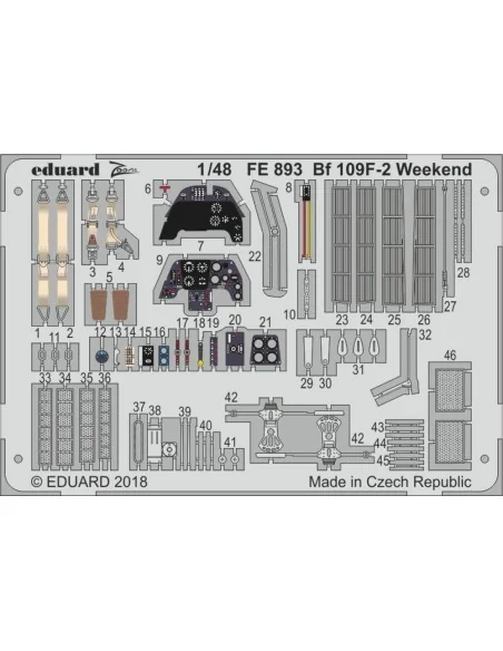 [NO_DESC] Bf 109F-2 Weekend for Eduard, 1/48 - Eduard Accessories F...