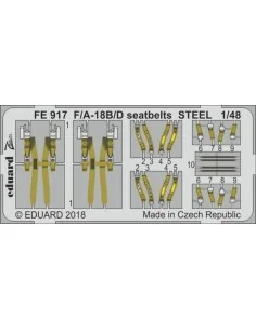 F/A-18B/D seatbelts STEEL f.Kinetic, 1/48 - Eduard Accessories FE917