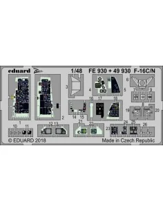 F-16C/N for Tamiya, 1/48 - Eduard Accessories FE930