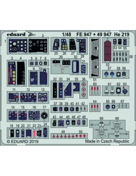 He 219 for Tamiya, 1/48 - Eduard Accessories FE947