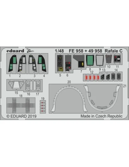Rafale C for Revell, 1/48 - Eduard Accessories FE958