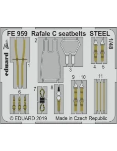 [NO_DESC] Rafale C seatbelts STEEL for Revell, 1/48 - Eduard Access...
