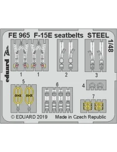 F-15E seatbelts STEEL f.Great Wall Hobby, 1/48 - Eduard Accessories...