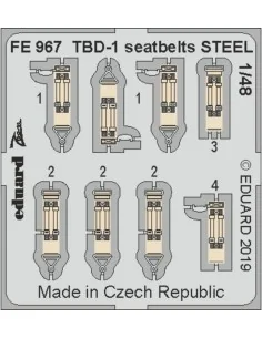 [NO_DESC] TBD-1 seatbelts STEEL f.Great WAll Hobby, 1/48 - Eduard A...