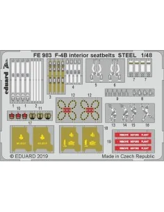 F-4B interior seatbelts STEEL f.Academy, 1/48 - Eduard Accessories ...