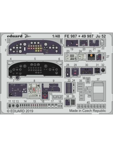[NO_DESC] Ju 52 for Revell, 1/48 - Eduard Accessories FE987