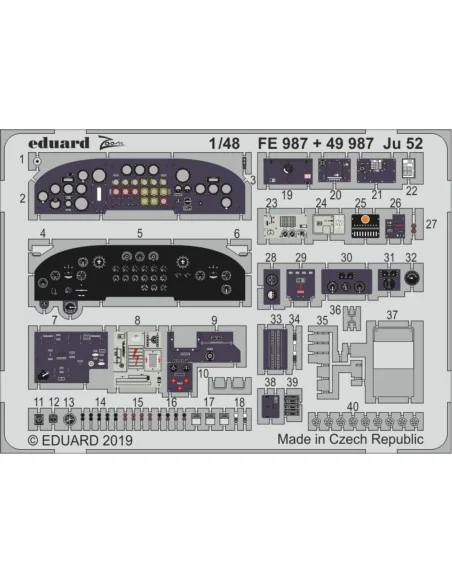 Ju 52 for Revell, 1/48 - Eduard Accessories FE987