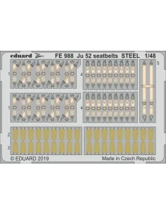 Ju 52 seatbelts STEEL for Revell, 1/48 - Eduard Accessories FE988