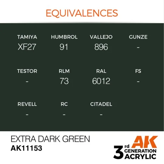 Extra Dark Green 17ml - AK Interactive AK11153