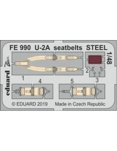 [NO_DESC] U-2A seatbelts STEEL for AFV Club, 1/48 - Eduard Accessor...