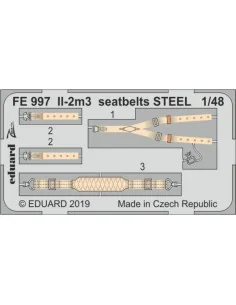 [NO_DESC] II-2m3 seatbelts STEEL for Tamiya, 1/48 - Eduard Accessor...