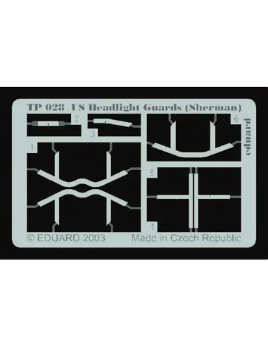 US Headlight Guards (Sherman), 1/35 - Eduard Accessories TP028