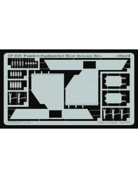 Panther/Jagdpanther Rear Stowage Box, 1/35 - Eduard Accessories TP029