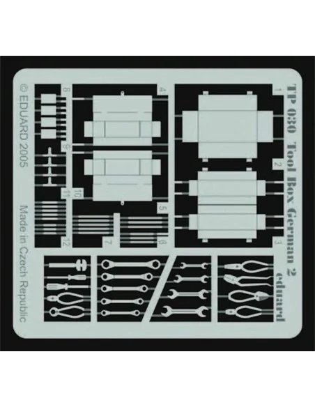 Tool Box German 2, 1/35 - Eduard Accessories TP030