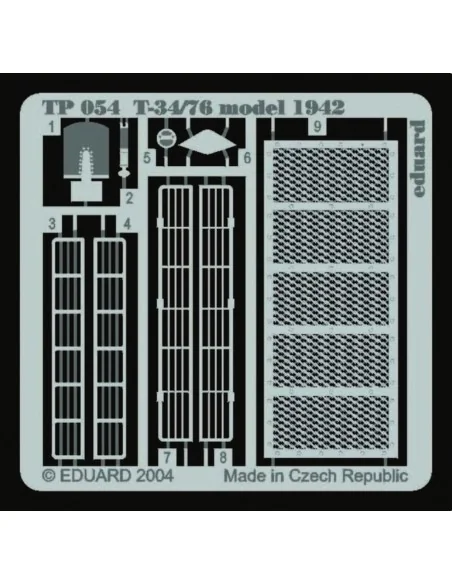 T-34/76 Model 1942, 1/35 - Eduard Accessories TP054