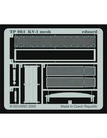 KV-1 mesh für Trumpeter Bausatz, 1/32 - Eduard Accessories TP084