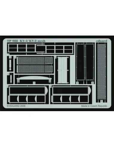 KV-1/KV-2 mesh early für Trumpeter Bausatz, 1/35 - Eduard Accessori...