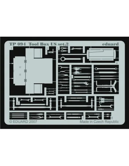 Tool Box US set.2, 1/35 - Eduard Accessories TP094