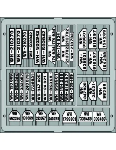 Kennzeichenschilder, deutsch, 1/35 - Eduard Accessories TP503