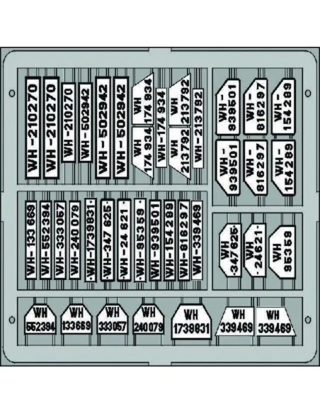 Kennzeichenschilder, deutsch, 1/35 - Eduard Accessories TP503