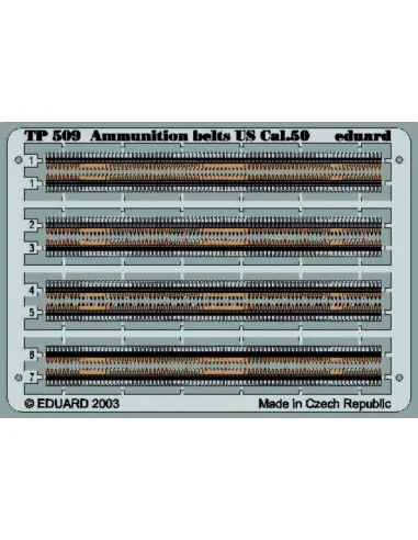 Ammunition belts US Cal.50, Coloriert., 1/35 - Eduard Accessories T...