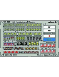[NO_DESC] US insignia and medals WWII, 1/35 - Eduard Accessories TP518