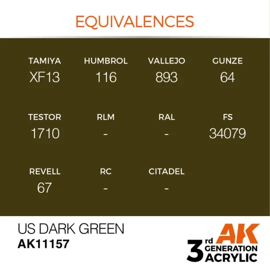 US Dark Green 17ml - AK Interactive AK11157
