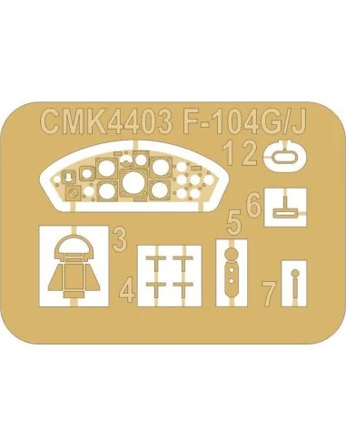F-104G/J Starfighter Cockpit + C2 Ejection Seat for Kinetic, 1/48 -...