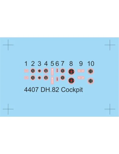 DH.82 Tiger Moth Cockpit Correction Set, 1/48 - CMK 129-4407