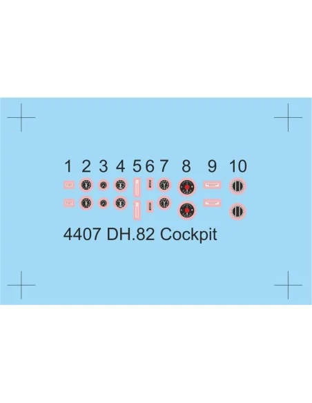 DH.82 Tiger Moth Cockpit Correction Set, 1/48 - CMK 129-4407