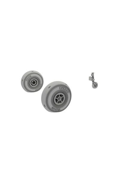 DH.82 Tiger Moth Mainwheels and Tailskid w/Wheel, 1/48 - CMK 129-4413