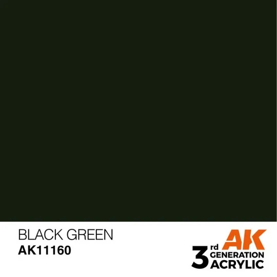 Black Green 17ml - AK Interactive AK11160 Black Green 17ml - AK Interactive AK11160