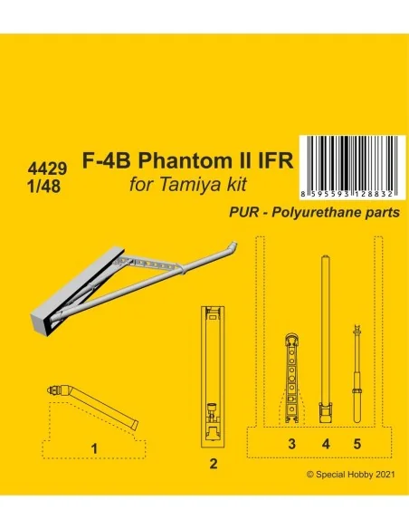 F-4B Phantom IFR (from Tamiya kit), 1/48 - CMK 129-4429