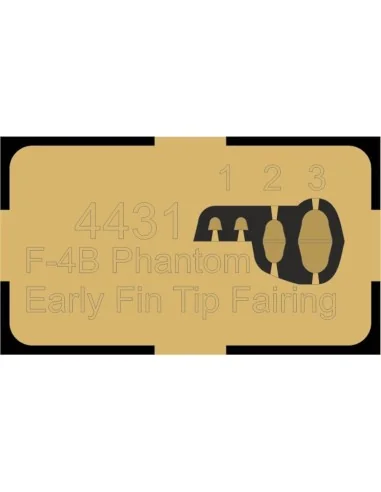 F-4B Phantom Early Fin Tip Fairing and Rudder (separate), 1/48 - CM...