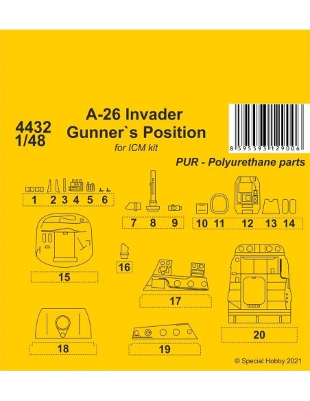 [NO_DESC] A-26 Invader Gunner's Position, 1/48 - CMK 129-4432