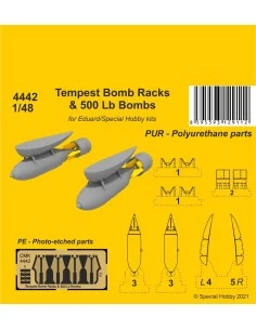 [NO_DESC] Tempest Bomb Racks & 500 Lb Bombs, 1/48 - CMK 129-4442