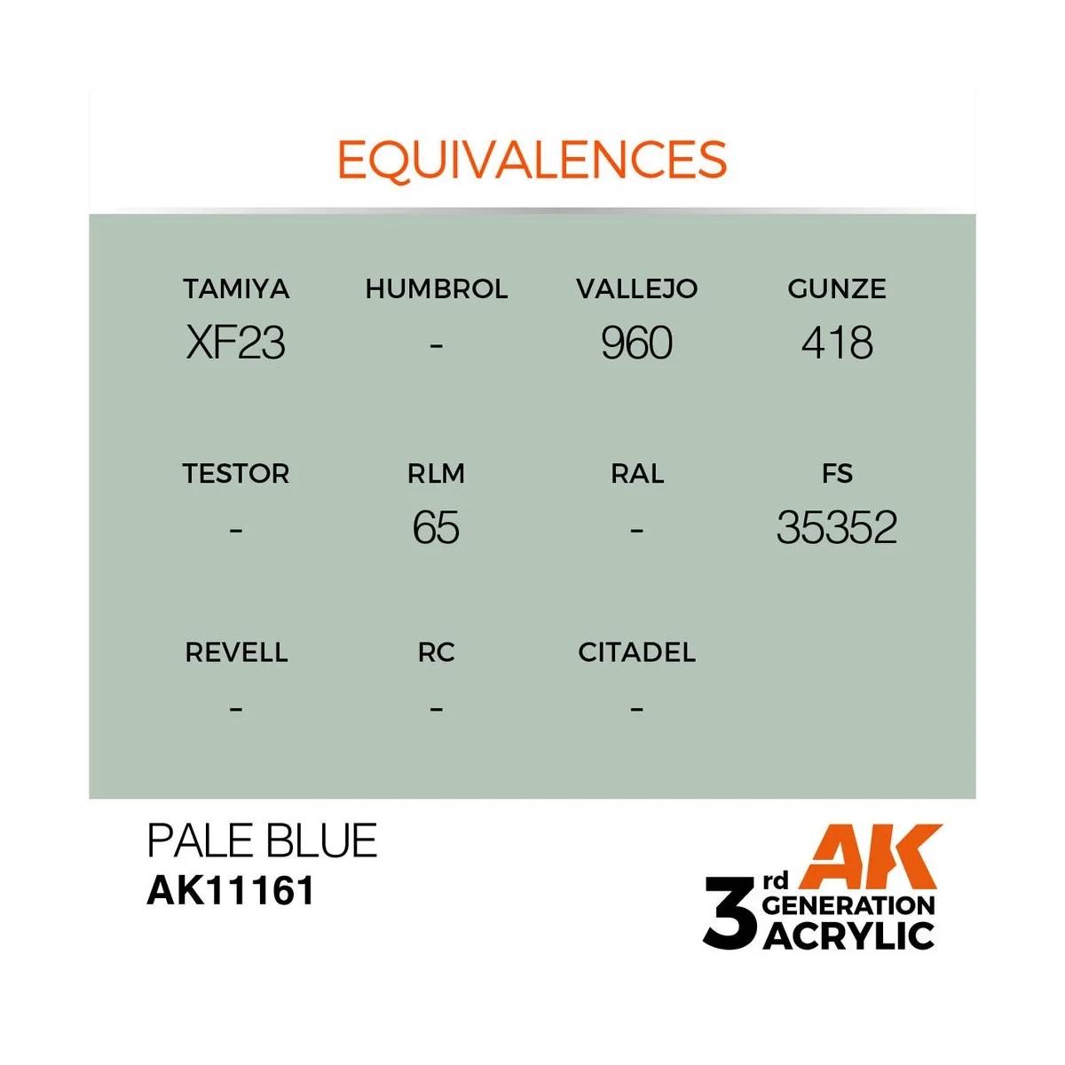 Pale Blue 17ml - AK Interactive AK11161 Pale Blue 17ml - AK Interactive AK11161