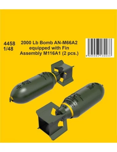 2000 Lb Bomb AN-M66A2 equipped with Fin Assembly M116A1 (2 pcs.), 1...