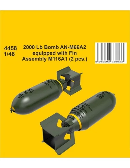 2000 Lb Bomb AN-M66A2 equipped with Fin Assembly M116A1 (2 pcs.), 1...