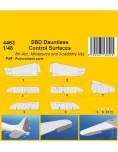 SBD Dauntless Control Surfaces / for Acc. Miniartures and Academy k...
