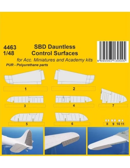 [NO_DESC] SBD Dauntless Control Surfaces / for Acc. Miniartures and...