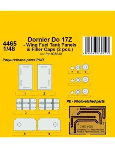 Dornier Do 17Z - Wing Fuel Tank Panels & Filler Caps (2 pcs.), 1/48...