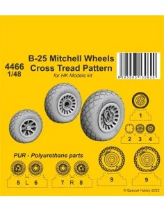 [NO_DESC] B-25 Mitchell Wheels/ Cross Tread Pattern 1/48 / for HK k...