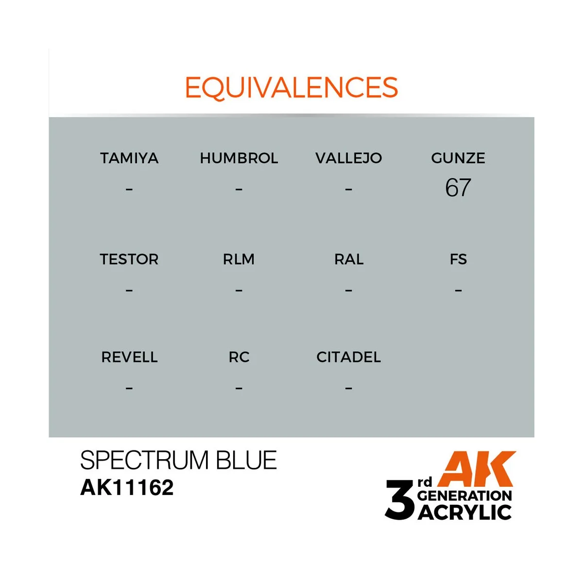 Spectrum Blue 17ml - AK Interactive AK11162 Spectrum Blue 17ml - AK Interactive AK11162