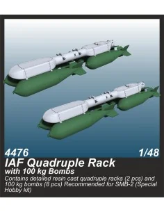 IAF Quadruple Rack with 100 kg Bombs (2 pcs.) / for SMB-2, Sa´ar an...