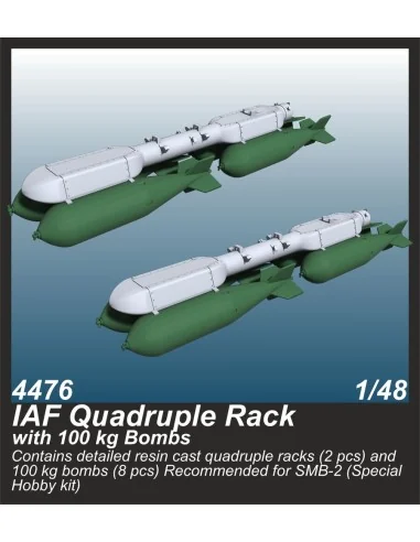 IAF Quadruple Rack with 100 kg Bombs (2 pcs.) / for SMB-2, Sa´ar an...