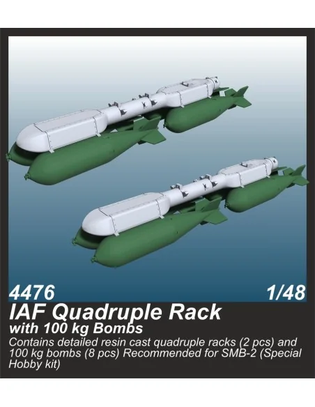 IAF Quadruple Rack with 100 kg Bombs (2 pcs.) / for SMB-2, Sa´ar an...